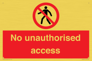 No unauthorised access